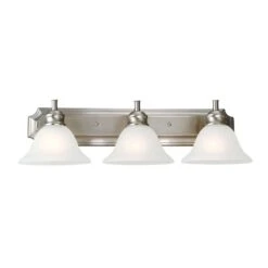 Design House Bristol Satin Nickel 3 Lights Vanity Light Surface