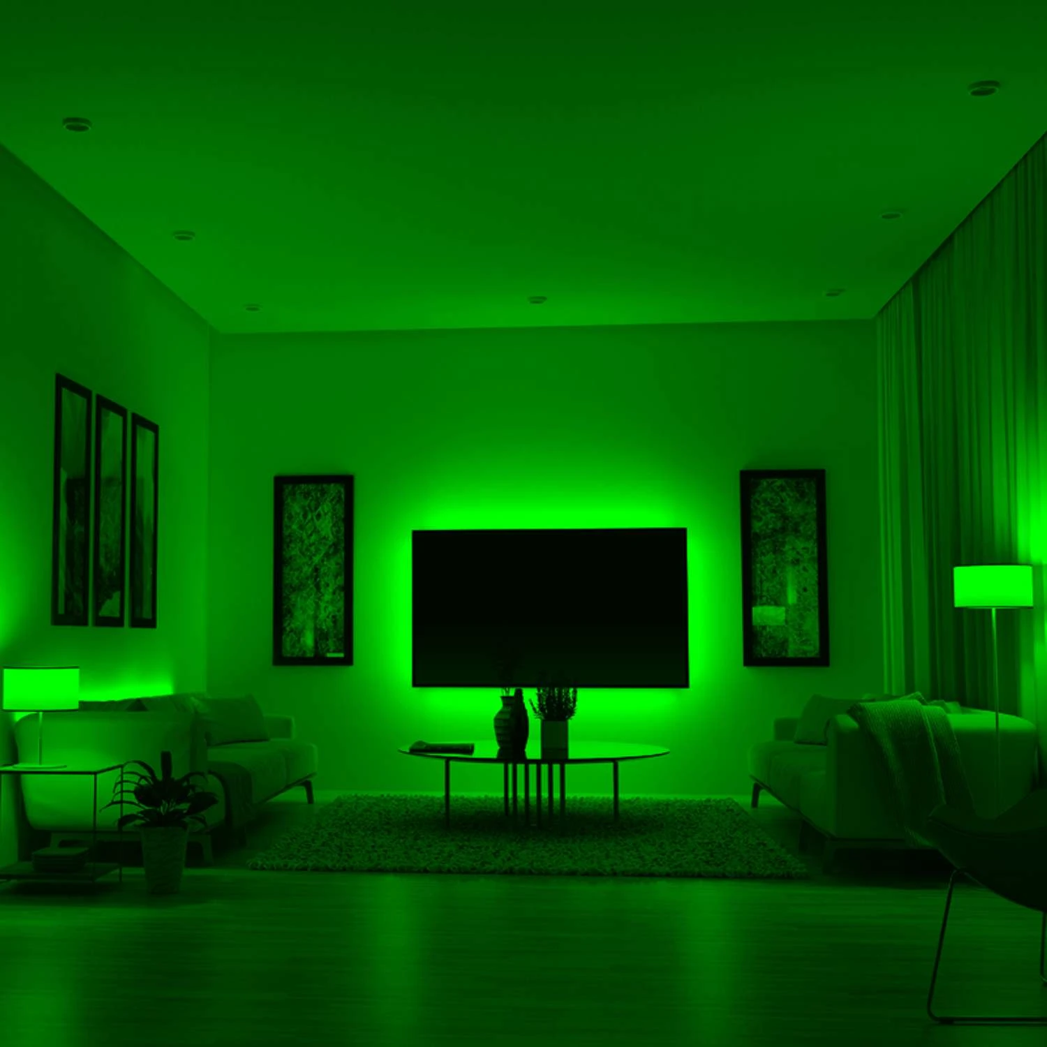 Monster Just Color It Up 6.5 Ft. L Multicolored Plug-In LED Mood Light Strip Kit With Adapter 3 Pk - Image 6