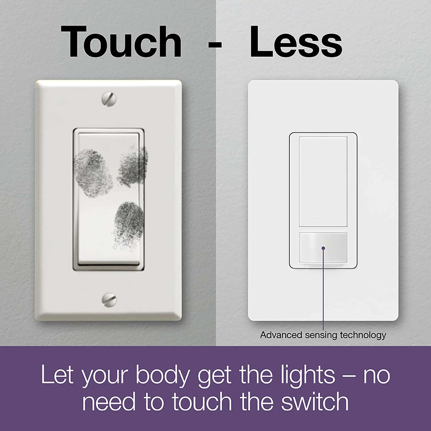 Lutron Maestro Occupancy 5 Amps Single Pole Motion Sensor Triple Combination Switch White 1 Pk - Image 3