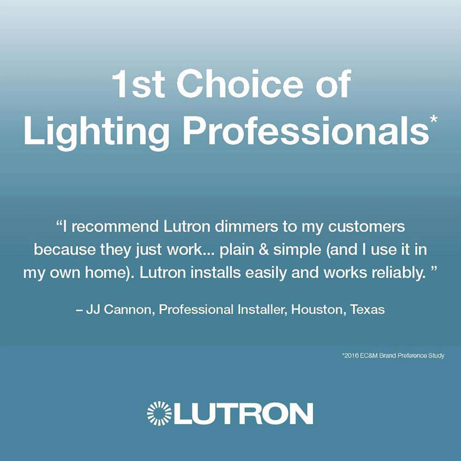 Lutron Almond 150W For CFL And LED / 600W For Incandescent And Halogen W 3-Way Dimmer Switch 1 Pk - Image 3
