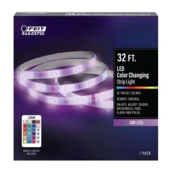 Feit LED 32 Ft. L Color Changing Plug-In LED Tape Light 1 Pk