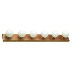 Design House Honey Oak 6 Lights Vanity Light Surface