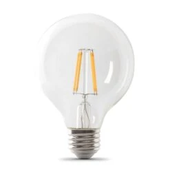 Feit G25 E26 (Medium) Filament LED Bulb Soft White 100 Watt Equivalence 3 Pk