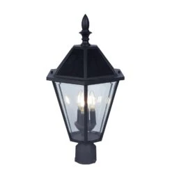 Lutec Matte Solar Powered 4.5 W LED Post Light 1 Pk