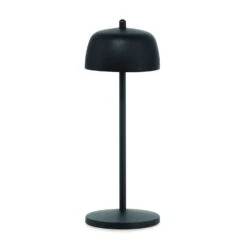 Zafferano Theta 11.8 In. Matte Black Cordless Desk Lamp
