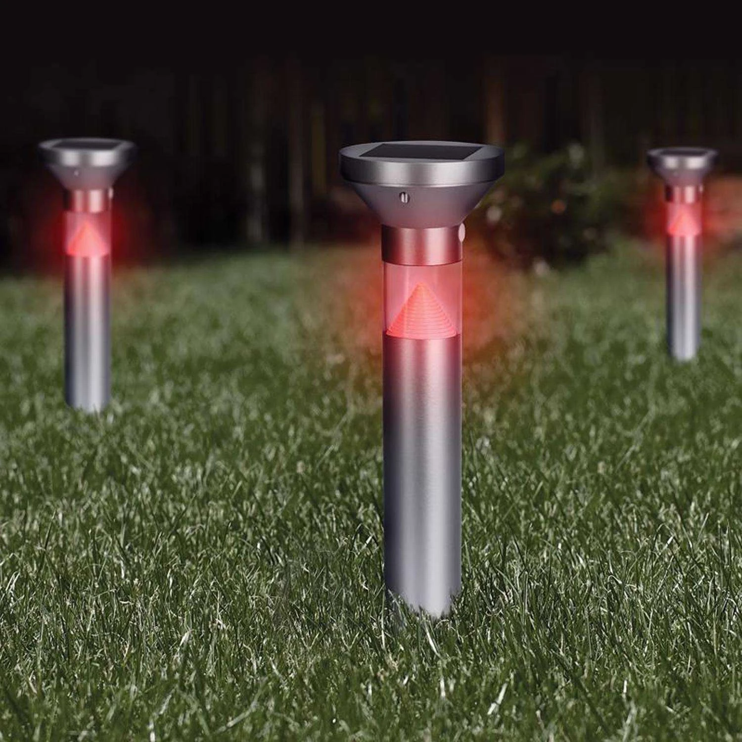 Feit OneSync Brushed Nickel Solar Powered 40 W LED Bollard Light 1 Pk - Image 8