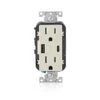 Leviton Decora 15 Amps 125 V Type A/C Duplex Light Almond Outlet And USB Charger 5-15R 1 Pk
