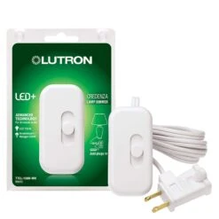 Lutron Credenza White 100 W Plug-In Dimmer Slide Switch 1 Pk