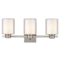 Design House Satin Nickel 3 Lights Vanity Light Surface