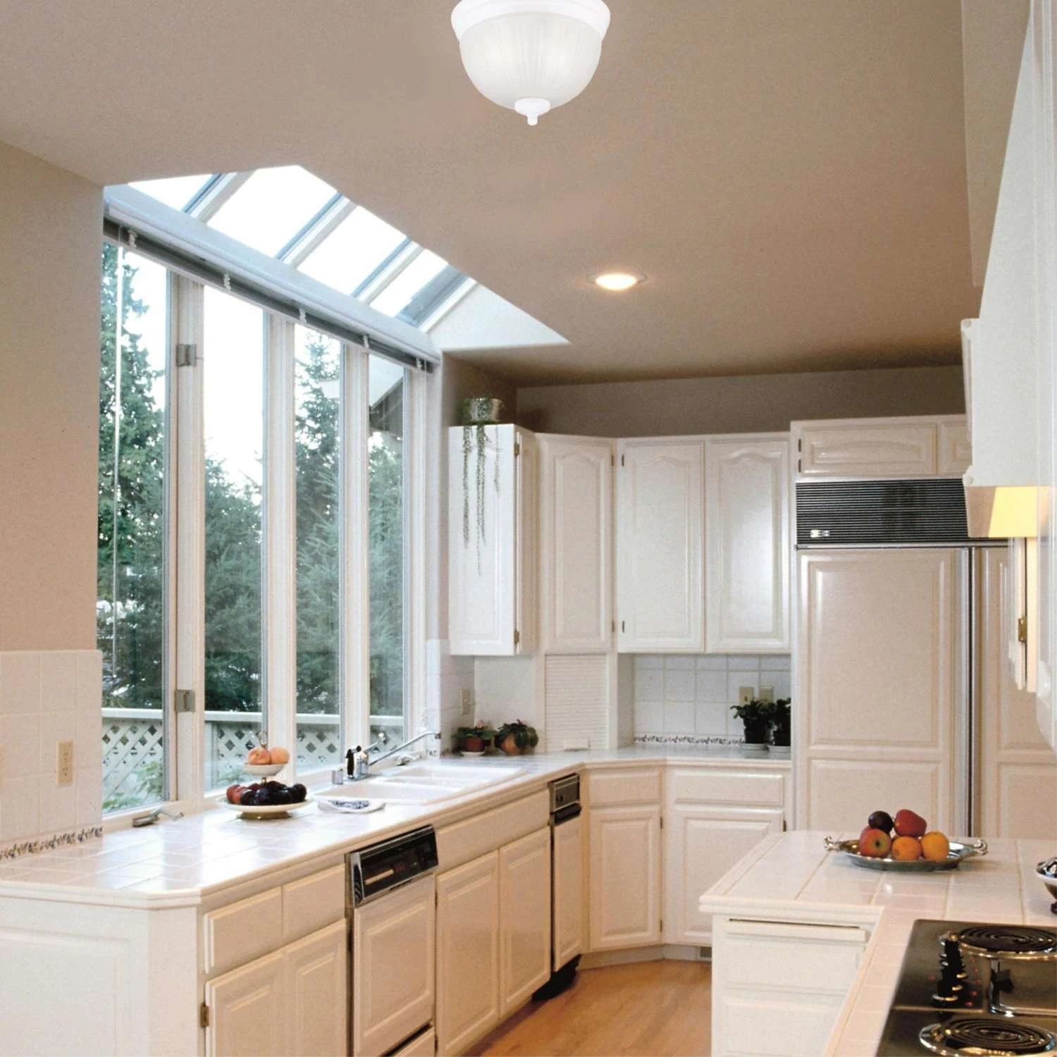 Westinghouse 6.75 In. H X 9.5 In. W X 9.5 In. L White Ceiling Fixture - Image 2