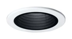 Halo Gloss Black/White 4 In. W Plastic Baffle Trim