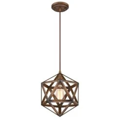 Westinghouse Geometric Barnwood Brown 1 Lights Pendant Light