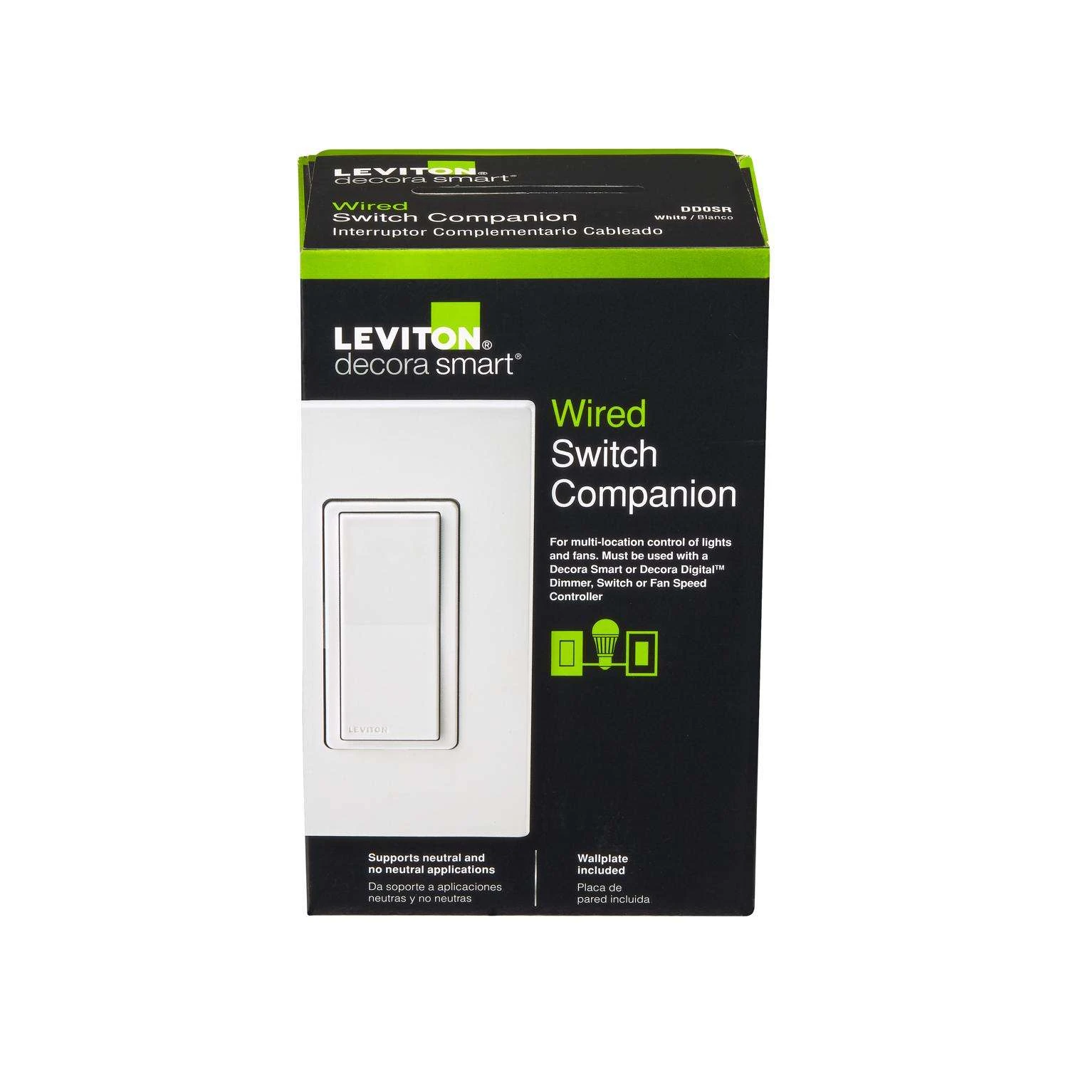 Leviton Decora Smart Three Pole Remote Switch White 1 Pk