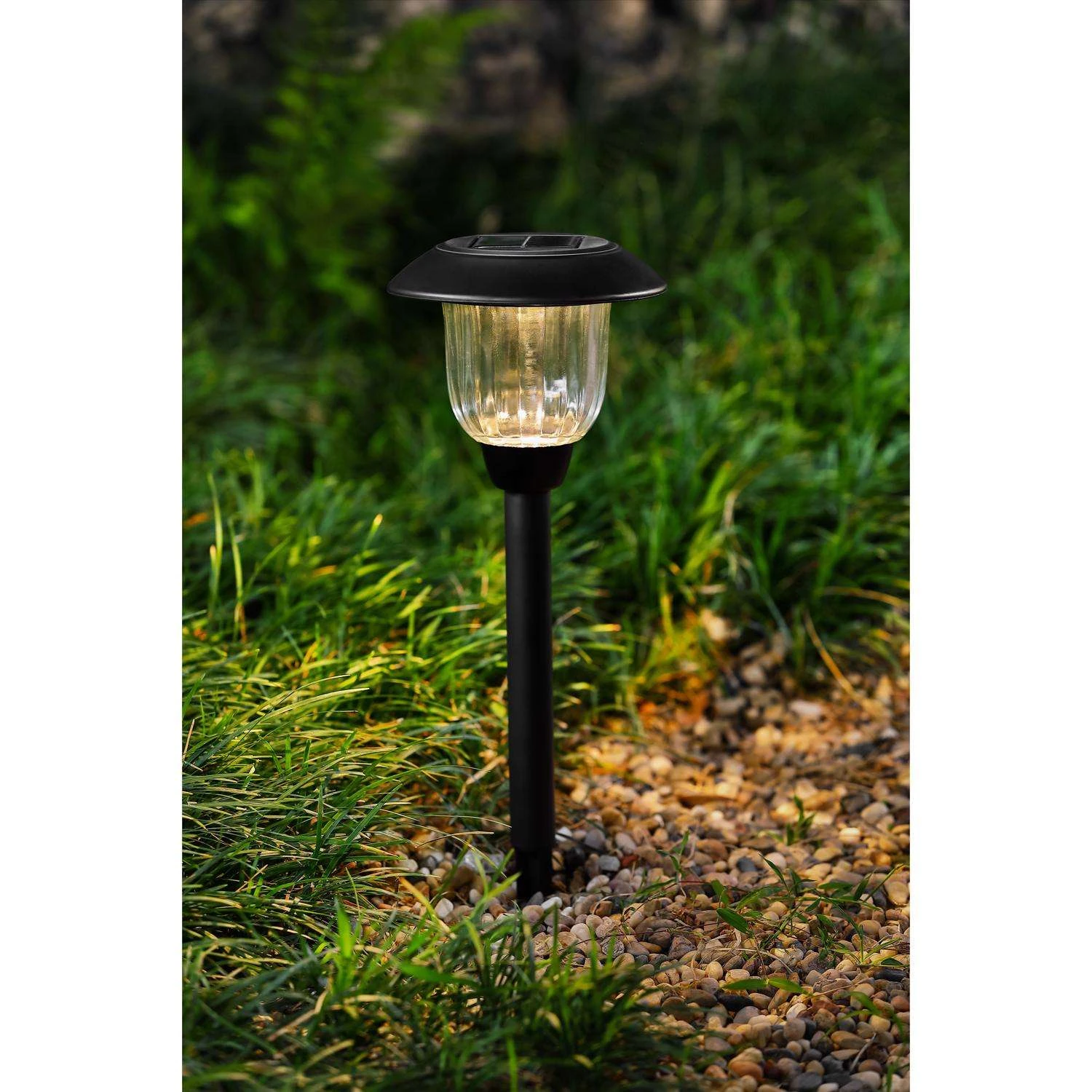 Living Accents Black Solar Powered 0.2 W LED Pathway Light 1 Pk - Image 2