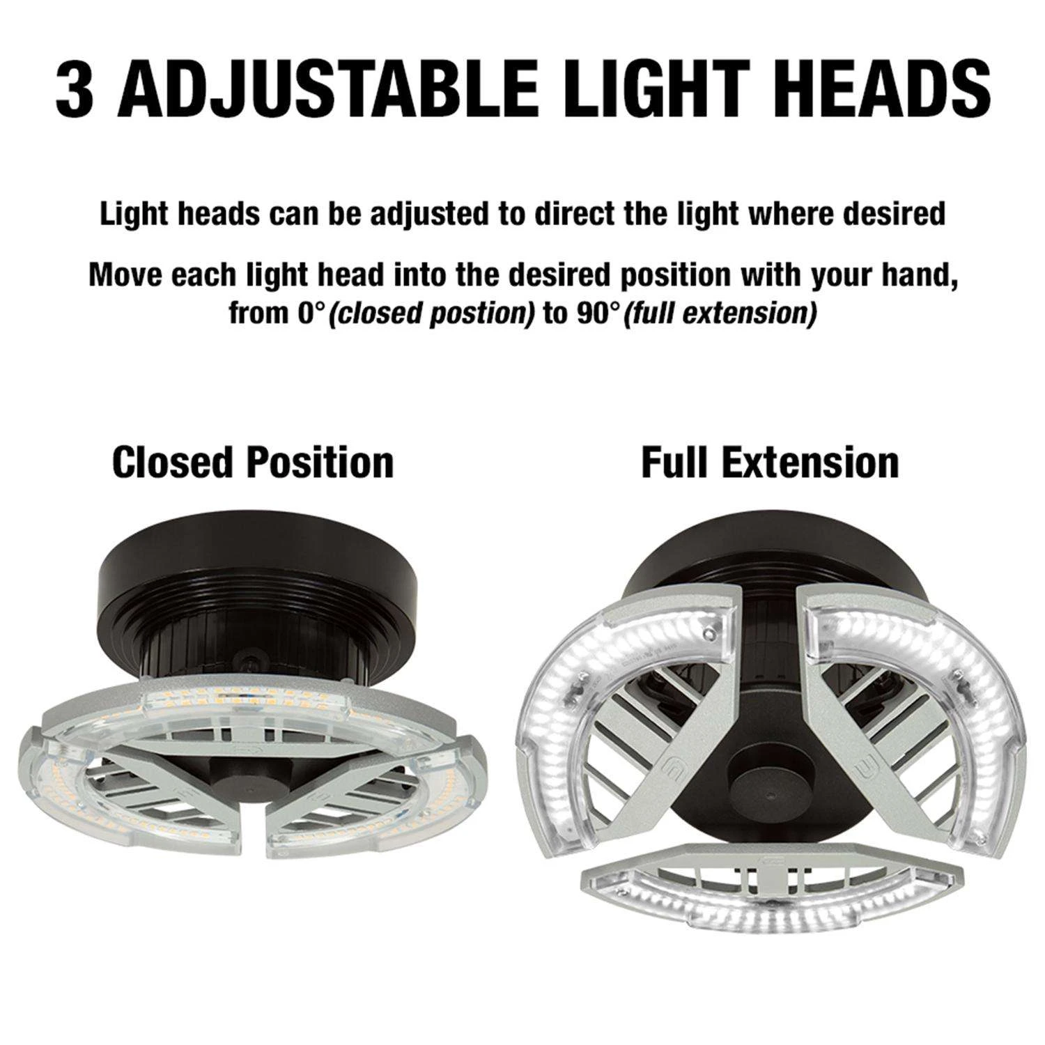 ETI 3-Panel Folding E26 (Medium) LED Bulb Bright White 40 Watt Equivalence 1 Pk - Image 8