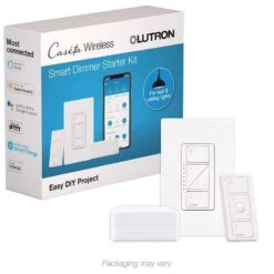 Lutron Caseta White 150 W Wireless Dimmer Switch W/Remote Control 1 Pk