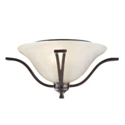 Design House Ironwood 8 In. H X 16.8 In. W X 16.8 In. L Brushed Bronze Ceiling Fixture