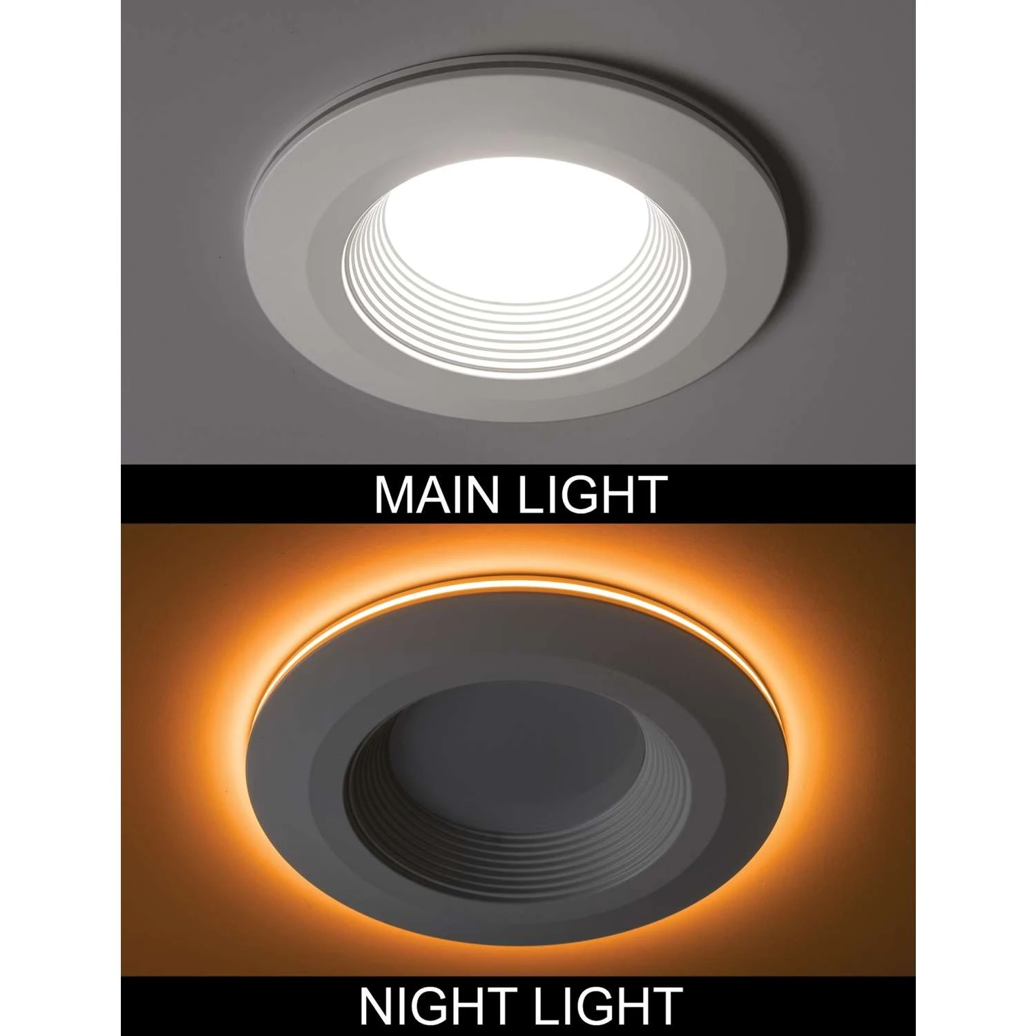 ETI Color Preference Matte White 6 In. W LED Recessed Downlight With Nightlight Trim 11 W - Image 6