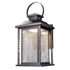 Heath Zenith Black Dusk To Dawn LED Wall Lantern
