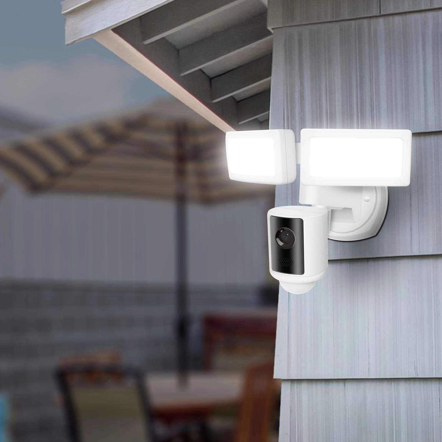 Feit Smart Home Motion-Sensing Hardwired LED White Smart-Enabled Smart Security Floodlight - Image 3