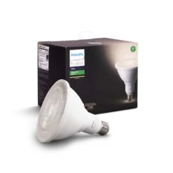 Philips Hue PAR38 E26 (Medium) Smart-Enabled LED Bulb Bright White 100 Watt Equivalence 1 Pk