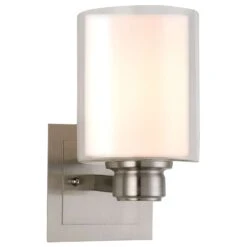 Design House 10.3 In. H X 5.5 In. W Satin Nickel Light Fixture