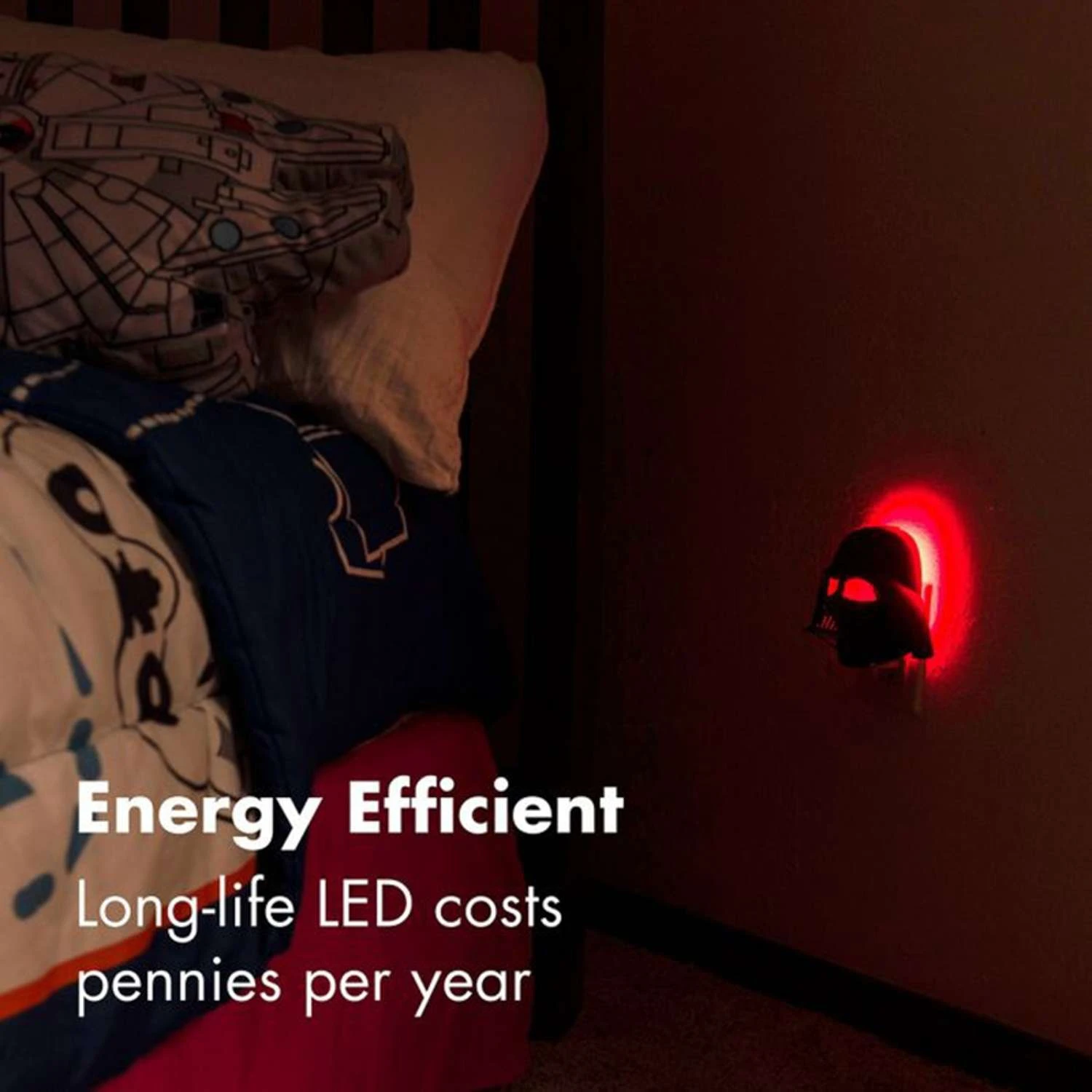Star Wars Automatic Plug-in Darth Vader LED Color Changing Night Light - Image 5