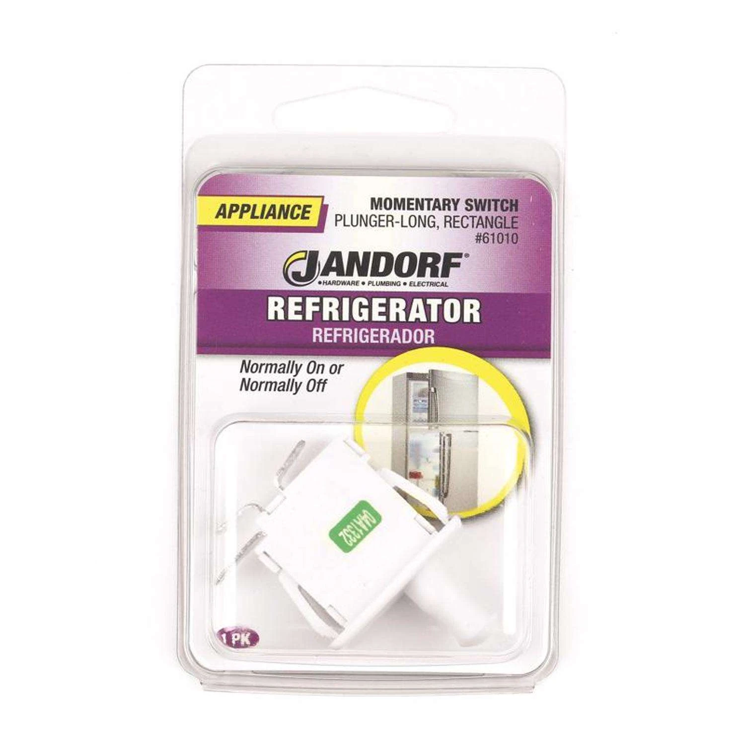 Jandorf 12 Amps Momentary Appliance Switch White 1 Pk - Image 2