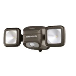 Mr. Beams High Performance Motion-Sensing Battery Powered LED Dark Brown Spotlight