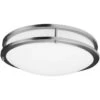 MaxLite 3.5 In. H X 14.2 In. W X 14.2 In. L Brushed Nickel LED Ceiling Light