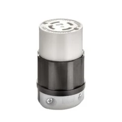 Leviton Commercial Nylon Curved Blade/Ground Locking Connector L14-30R 3 Pole 4 Wire