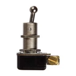 Jandorf 6 Amps Single Pole Ball Toggle Appliance Switch Black/Silver 1 Pk