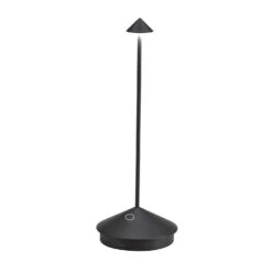 Zafferano Pina 11.4 In. Black Table Lamp