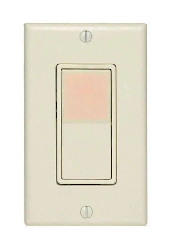 Leviton Decora Illuminated 15 Amps Rocker Switch Light Almond 1 Pk