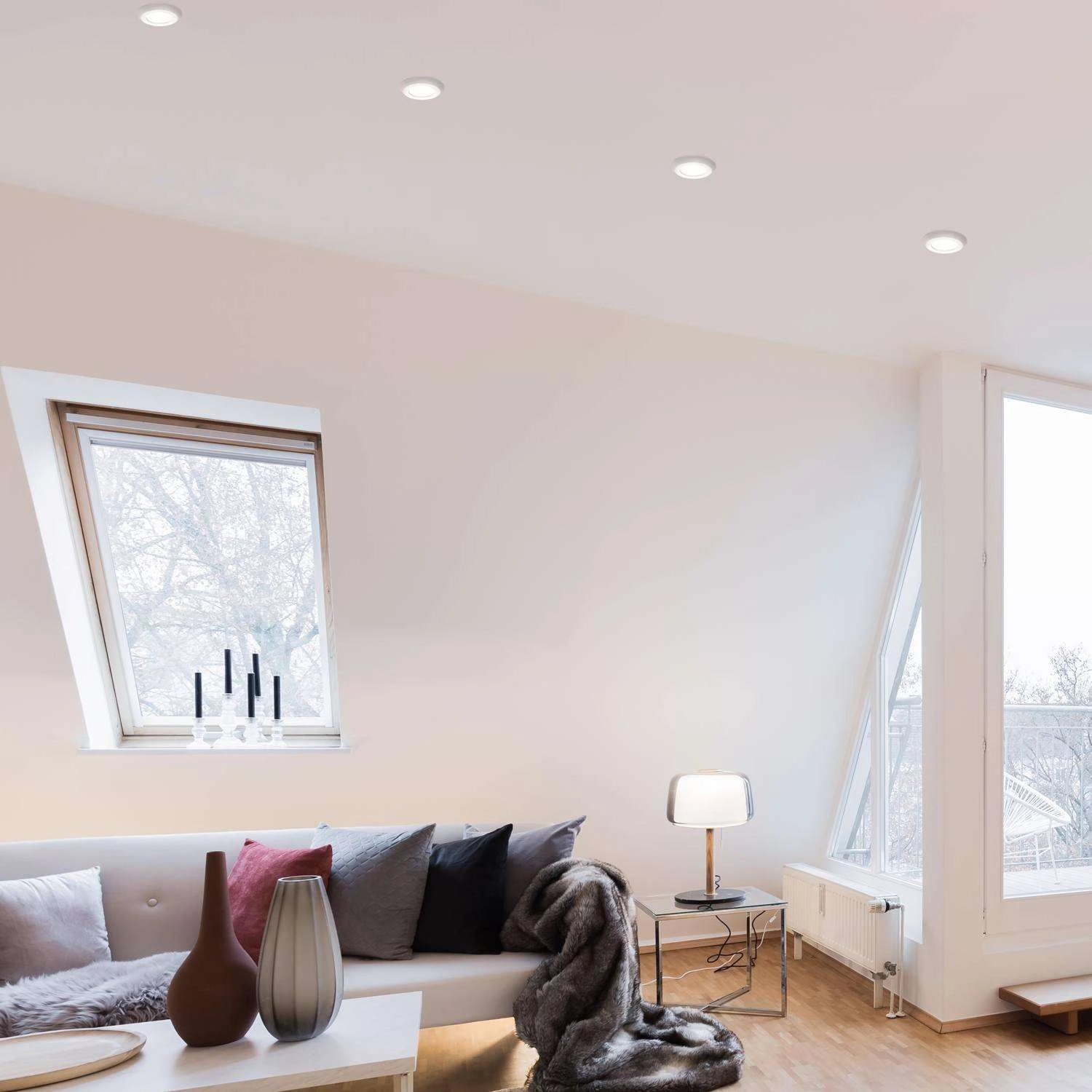 Halo Matte White 4 In. W Aluminum LED Dimmable Recessed Downlight 8.6 W - Image 2