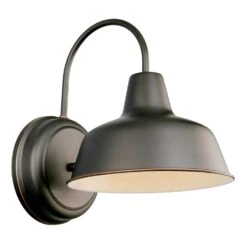 Design House Mason Oil Rubbed Bronze Bronze Incandescent Outdoor Wall Fixture