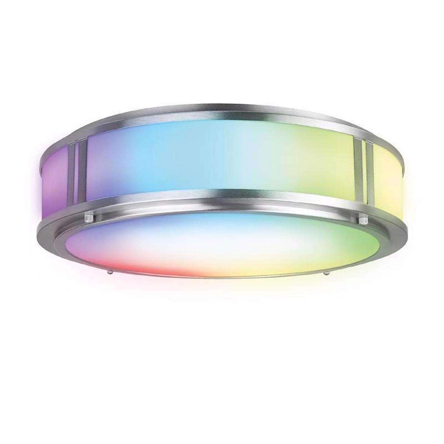 Feit Smart Home 3 In. H X 13 In. W X 13 In. L Nickel Smart-Enabled Ceiling Fixture - Image 2