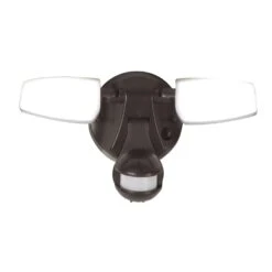 Halo Motion-Sensing Hardwired LED Bronze Floodlight