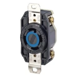 Leviton V-O-Max 30 Amps 250 V Black Outlet L15-30R 1 Pk