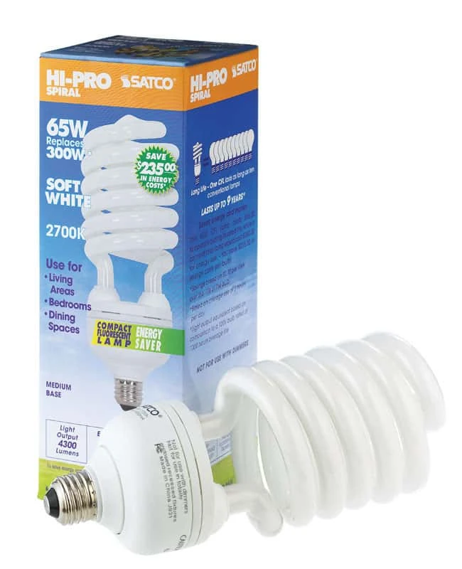 Satco HI-PRO 65 W T5 3.53 In. D X 9.44 In. L CFL Bulb Soft White Specialty 2700 K 1 Pk - Image 2