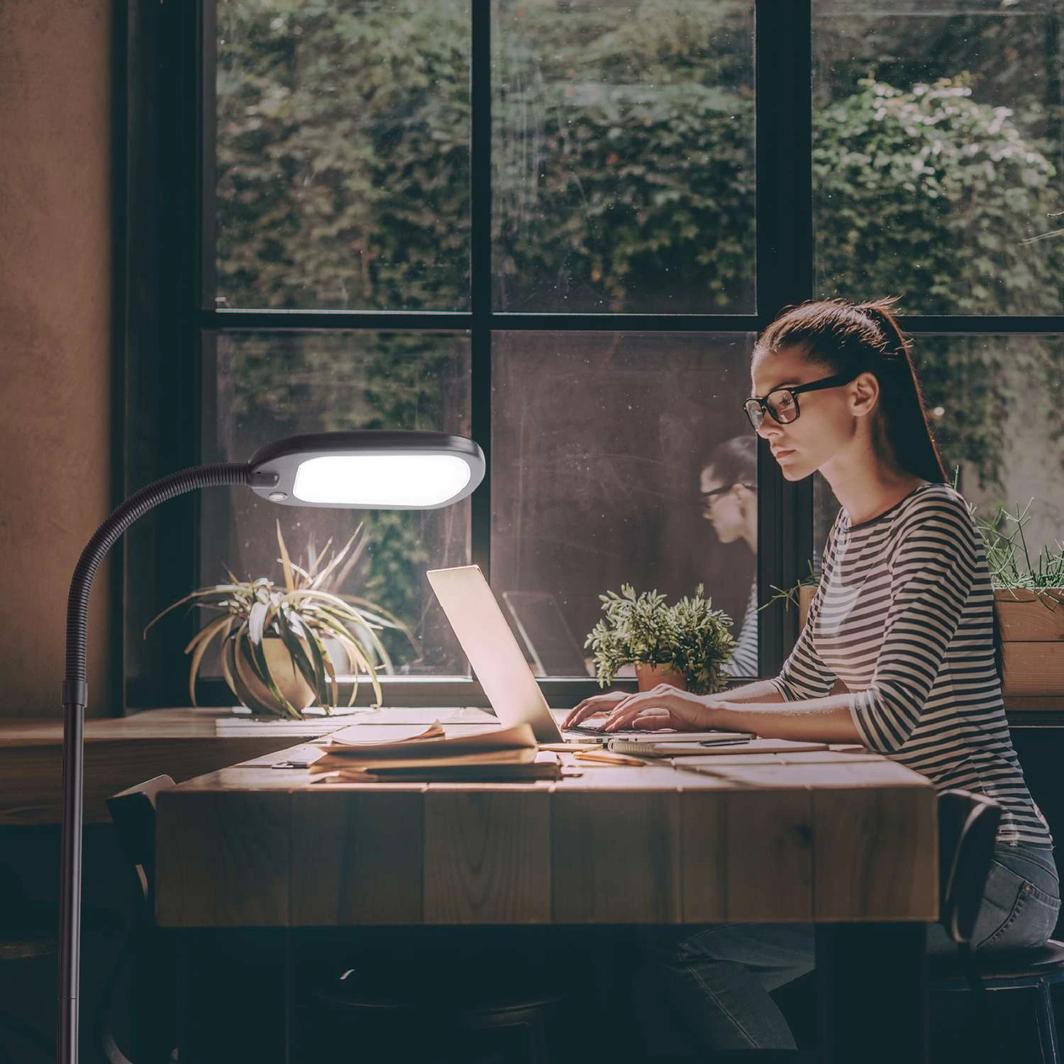 Newhouse Lighting Apollo 52 In. Black Floor Lamp - Image 5