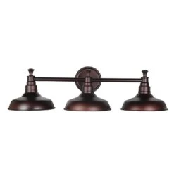 Design House Kimball Textured Bronze 3 Lights Vanity Light Surface