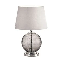 Gallery Of Light Crackle Glass 19.25 In. Table Lamp