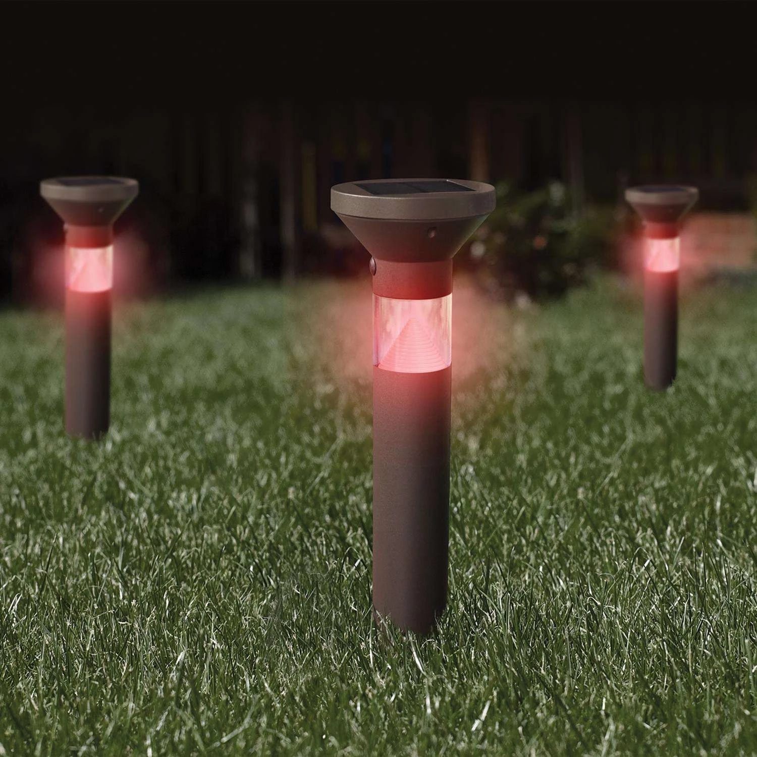 Feit OneSync Oil Rubbed Bronze Bronze Solar Powered 40 W LED Bollard Light 1 Pk - Image 6