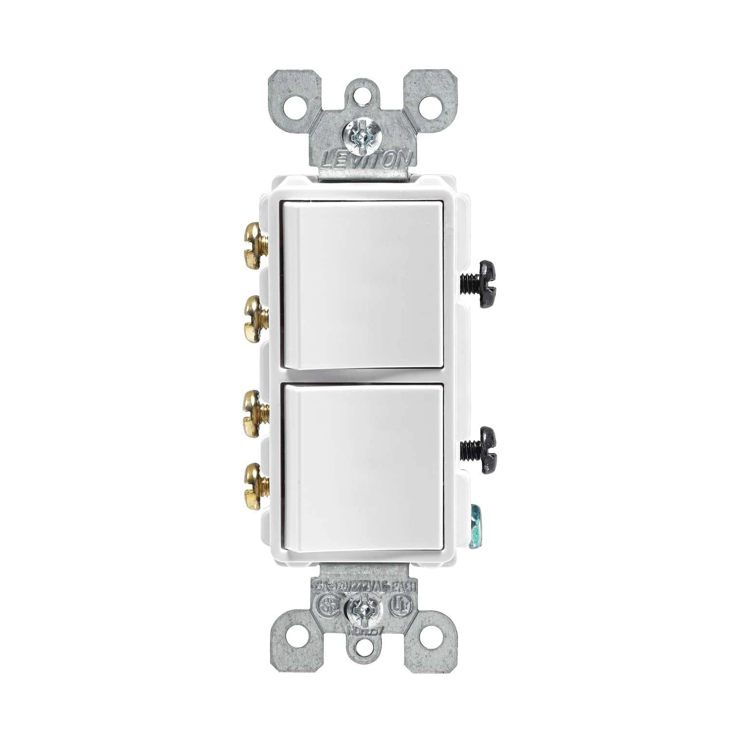 Leviton Decora 15 Amps 3-Way Rocker Switch White 1 Pk