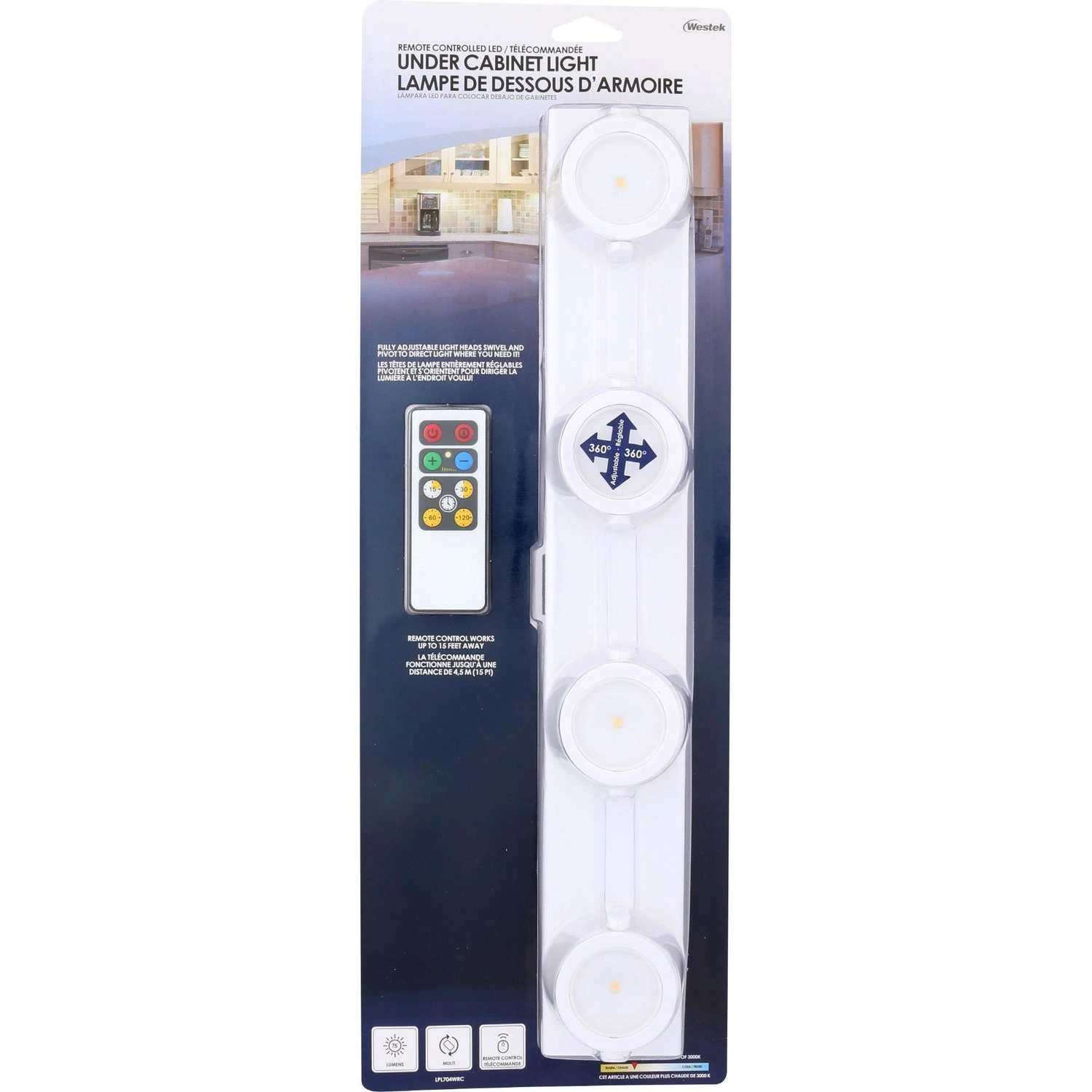 Rite Lite 15.75 In. L White Battery Powered LED Smart-Enabled Strip Light 70 Lm - Image 3