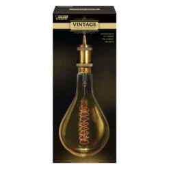 Feit 60 W PS52 Decorative Incandescent Bulb E26 (Medium) Amber 1 Pk