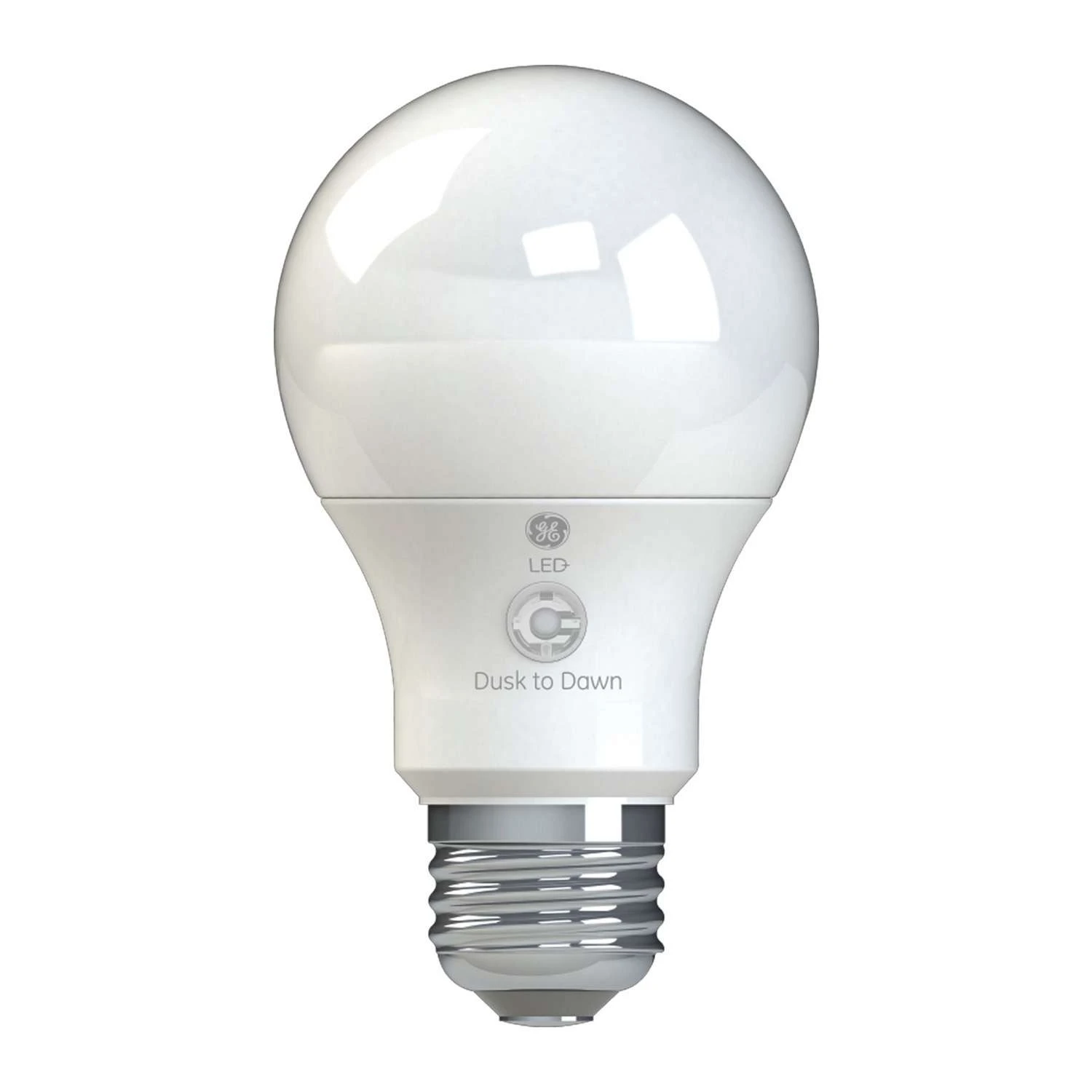 GE LED+ A19 E26 (Medium) LED Dusk To Dawn Bulb Soft White 60 Watt Equivalence 1 Pk - Image 2