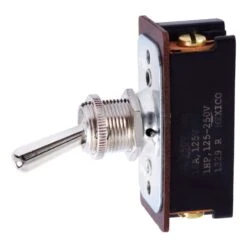 Jandorf 16 Amps Double Pole Toggle Power Tool Switch Black/Silver 1 Pk