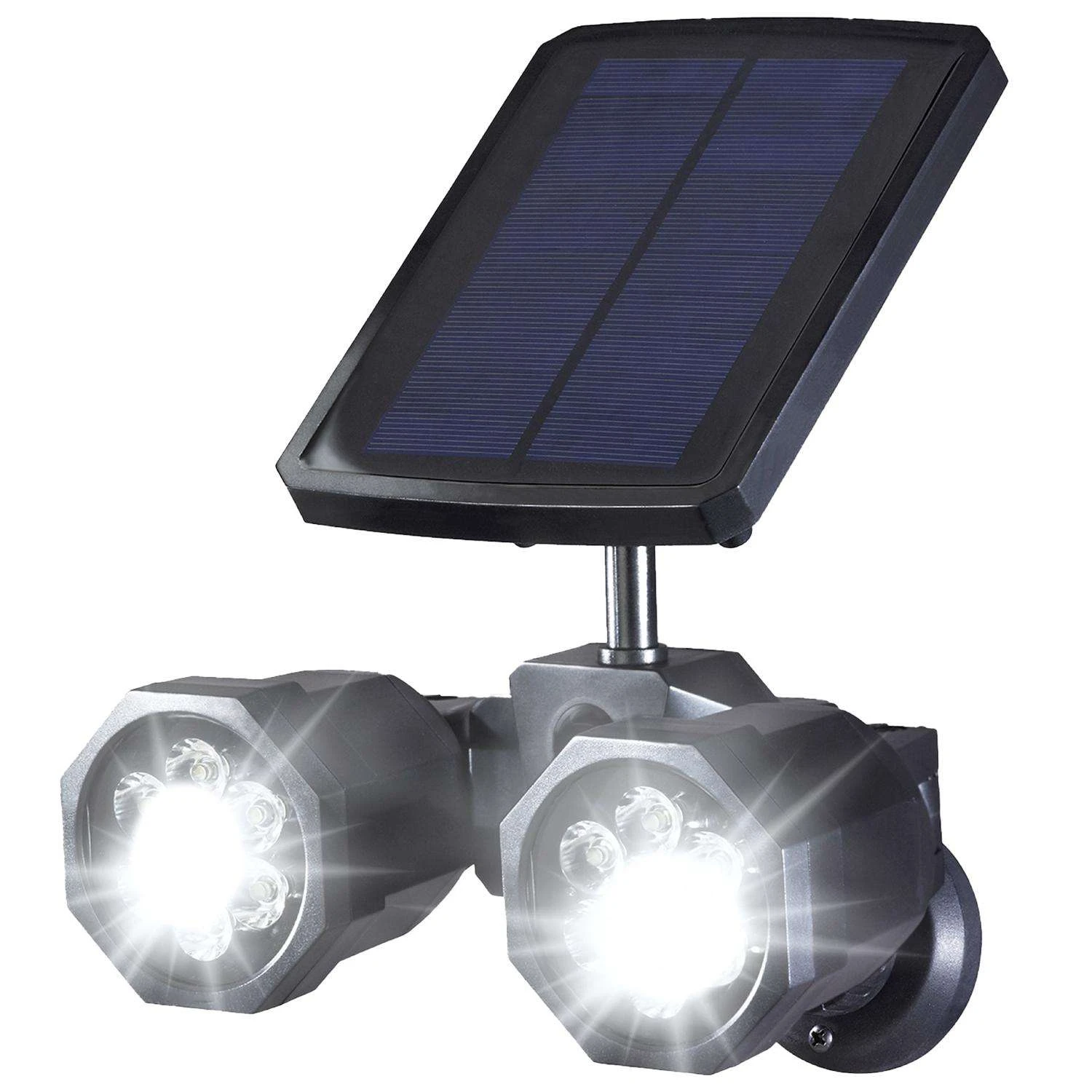 Bell & Howell Bionic Spotlight Duo Motion-Sensing Solar Powered LED Black Spotlight - Image 2